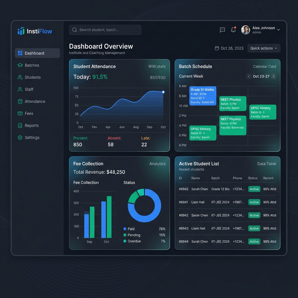 InstiFlow UI Preview