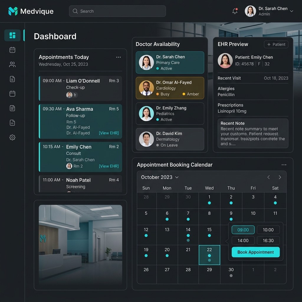Medvique UI Preview